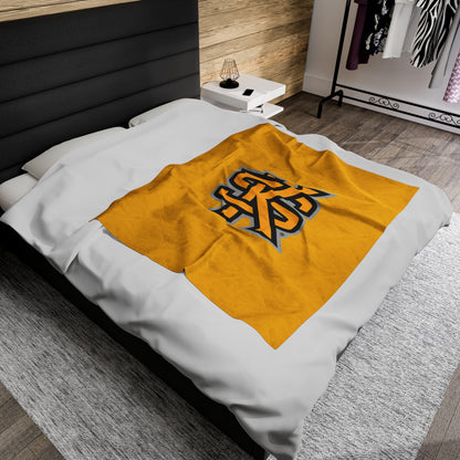 KSU Gold Velveteen Plush Blanket