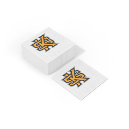 KSU White Coined Napkins