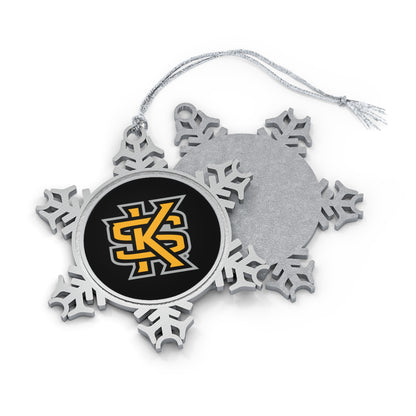 KSU Pewter Snowflake Ornament