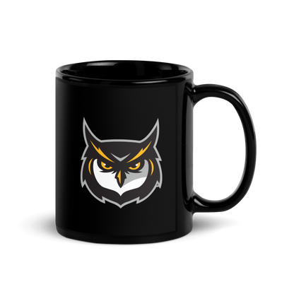 Kennesaw State Owls Mascot Black Glossy Mug - 11 oz.