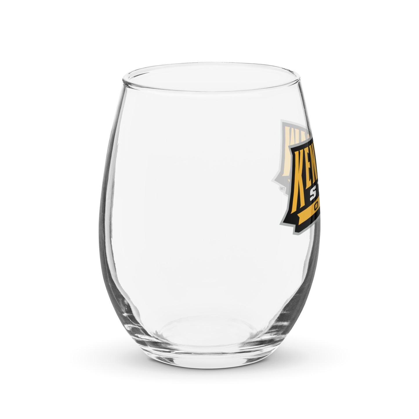 Kennesaw State Owls Stemless Wine Glass